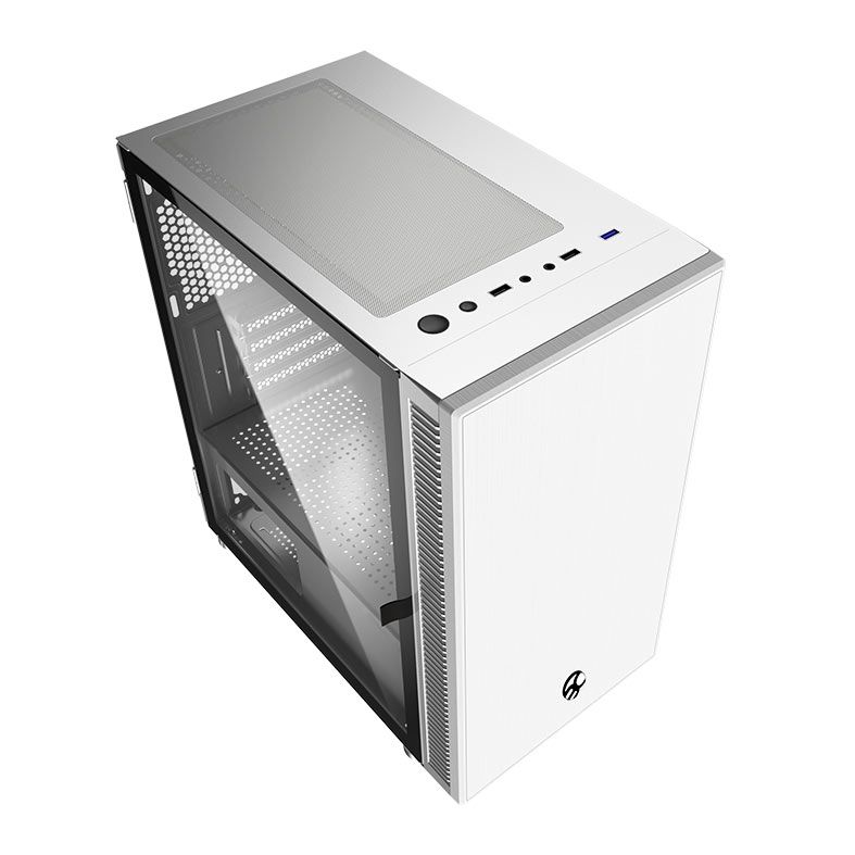 Gabinete Gamer Bluecase Skygate BG-048, Mid-Tower, Lateral de Vidro, Branco, BG-048WBX  