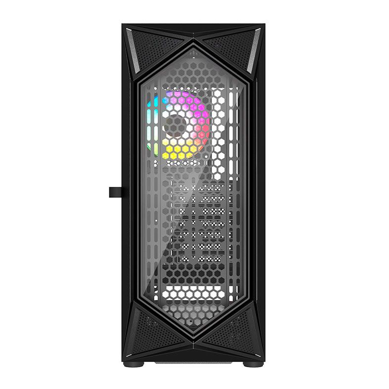 Gabinete Gamer Bluecase Obsidian BG-049, RGB, Mid-Tower, Lateral de Vidro, Com 1 Fan, Preto, BG-049BX