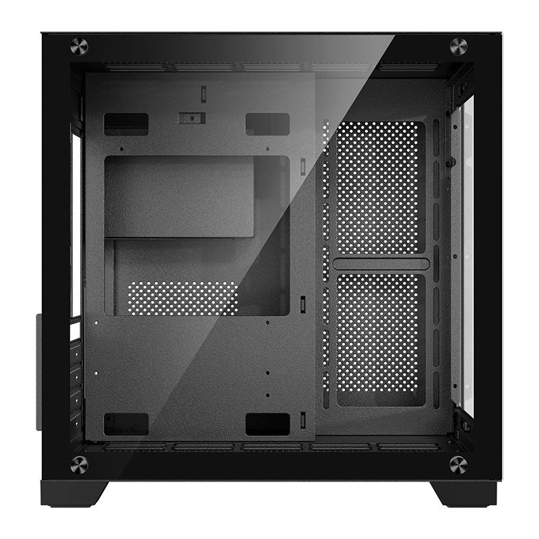 Gabinete Gamer Bluecase Atlantis BG-051, Mid-Tower, Lateral e Frontal de Vidro, Preto, BG-051BX  