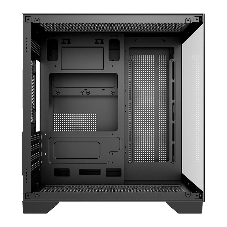 Gabinete Gamer Bluecase Soul Pro, Mid-Tower, Lateral de Vidro, Com 3 Fans, Preto, BG-052-BK