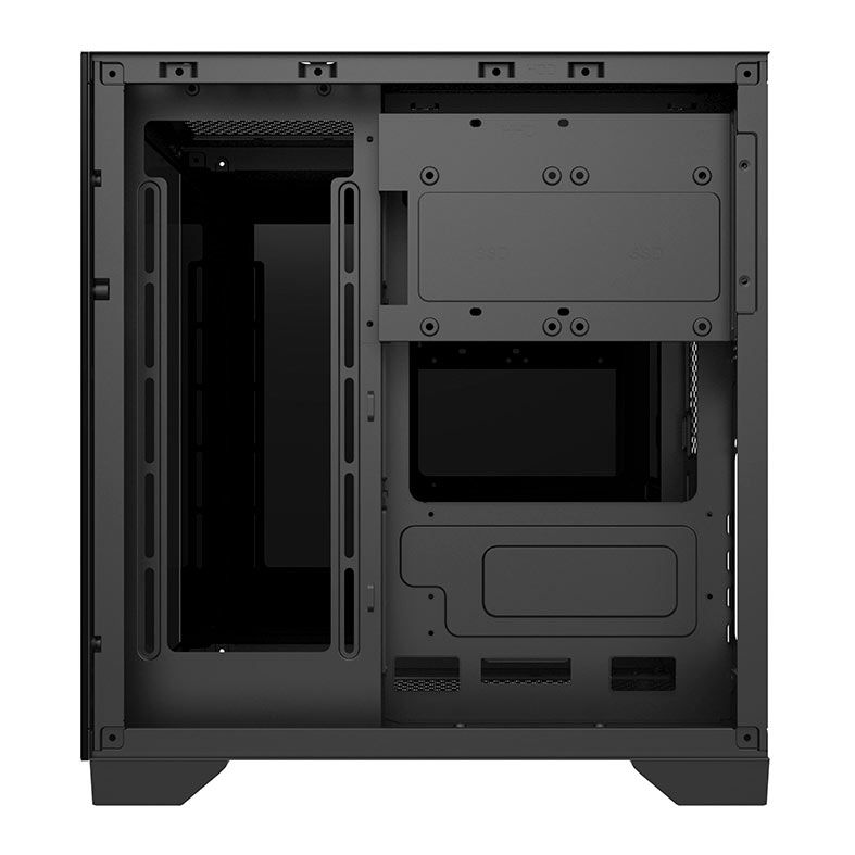 Gabinete Gamer Bluecase Soul Pro, Mid-Tower, Lateral de Vidro, Com 3 Fans, Preto, BG-052-BK