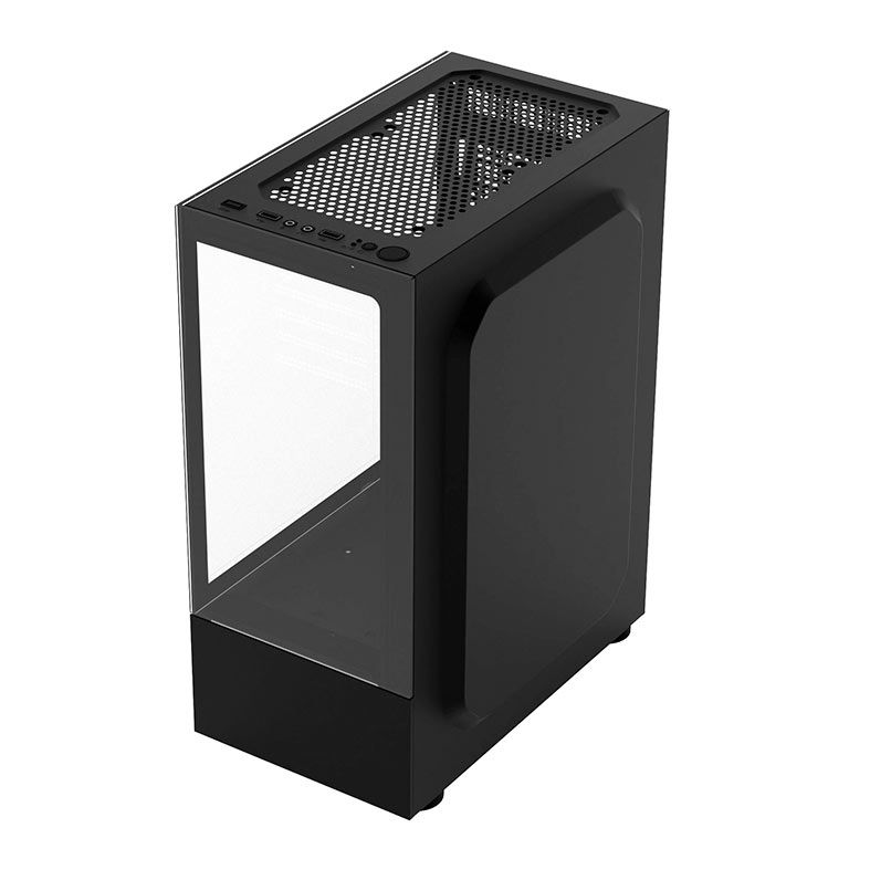 Gabinete Gamer Bluecase Nuker BG-053, Mid Tower, Lateral De Vidro Temperado, Preto, BG-053