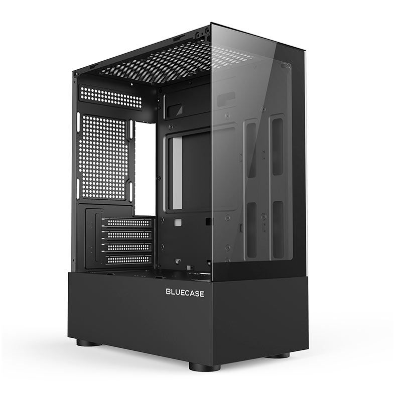 Gabinete Gamer Bluecase Nuker BG-053, Mid Tower, Lateral De Vidro Temperado, Preto, BG-053