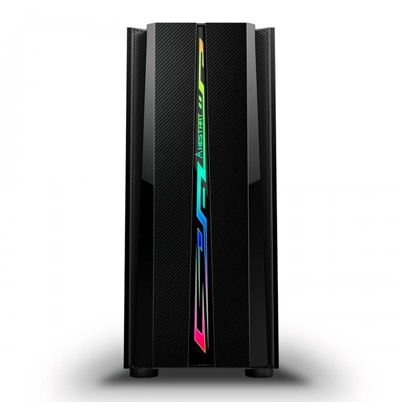 Gabinete BlueCase BG-027 RGB Lateral Acrilico Preto, BG027GCASE