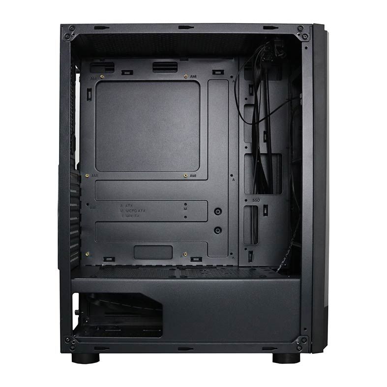Gabinete BlueCase BG-027 RGB Lateral Acrilico Preto, BG027GCASE