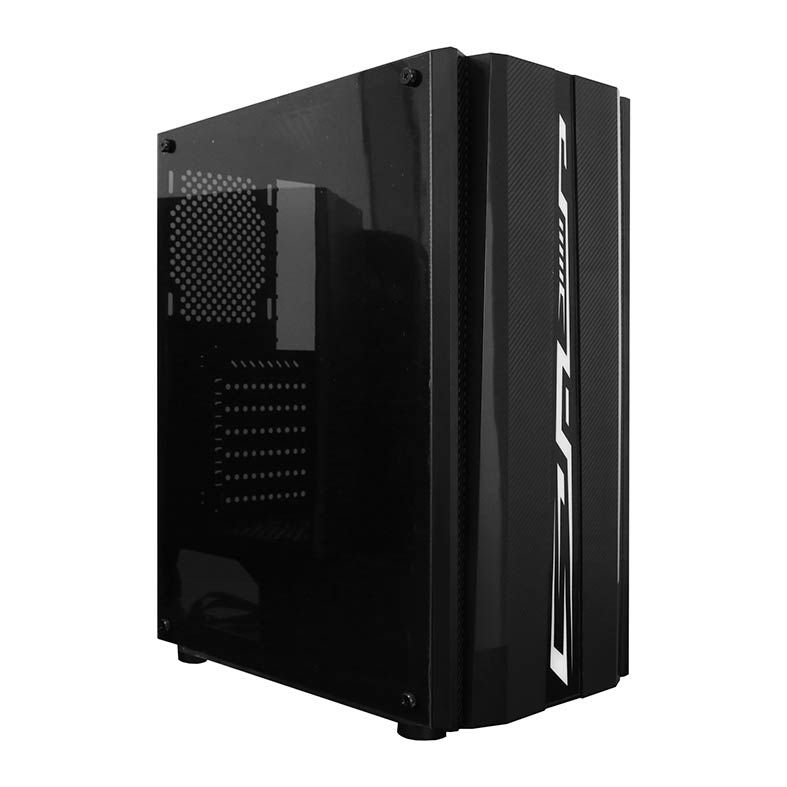Gabinete BlueCase BG-027 RGB Lateral Acrilico Preto, BG027GCASE
