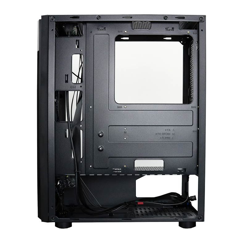 Gabinete BlueCase BG-027 RGB Lateral Acrilico Preto, BG027GCASE
