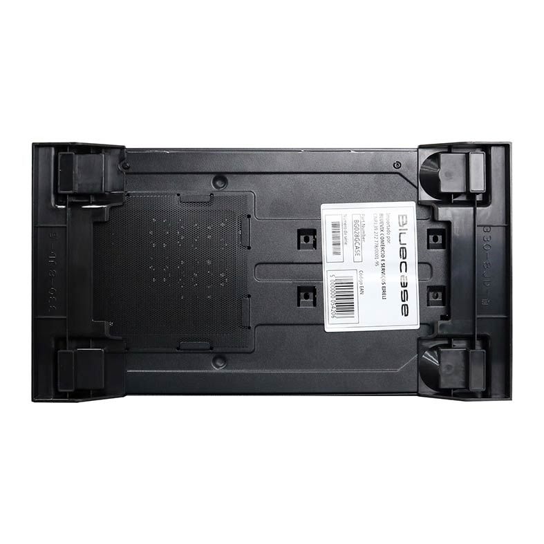 Gabinete BlueCase BG-028 RGB Lateral Acrilico Preto, BG028GCASE