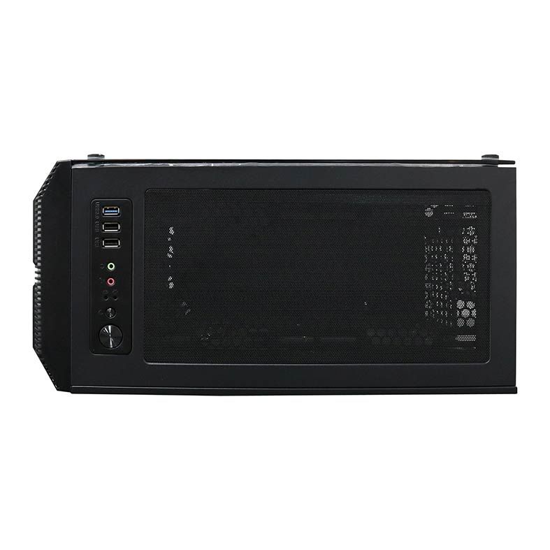 Gabinete BlueCase BG-029 RGB + 2 Fan RGB Preto, BG029G2FRGB