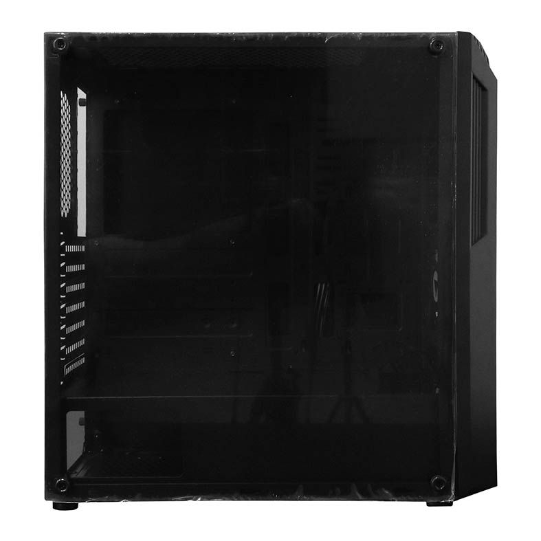 Gabinete BlueCase BG-029 RGB + 2 Fan RGB Preto, BG029G2FRGB