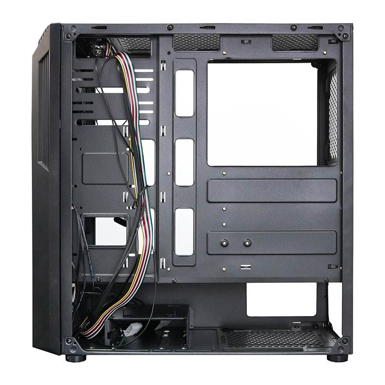 Gabinete BlueCase BG-029 RGB + 2 Fan RGB Preto, BG029G2FRGB