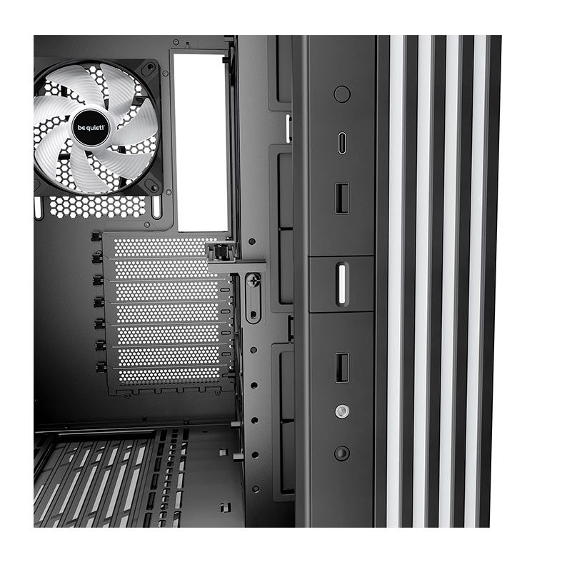 Gabinete Gamer Be Quiet! Light Base 600 LX, ARGB, Mid-Tower, LAteral de Vidro, Com 4 Fans, Preto, BGW67