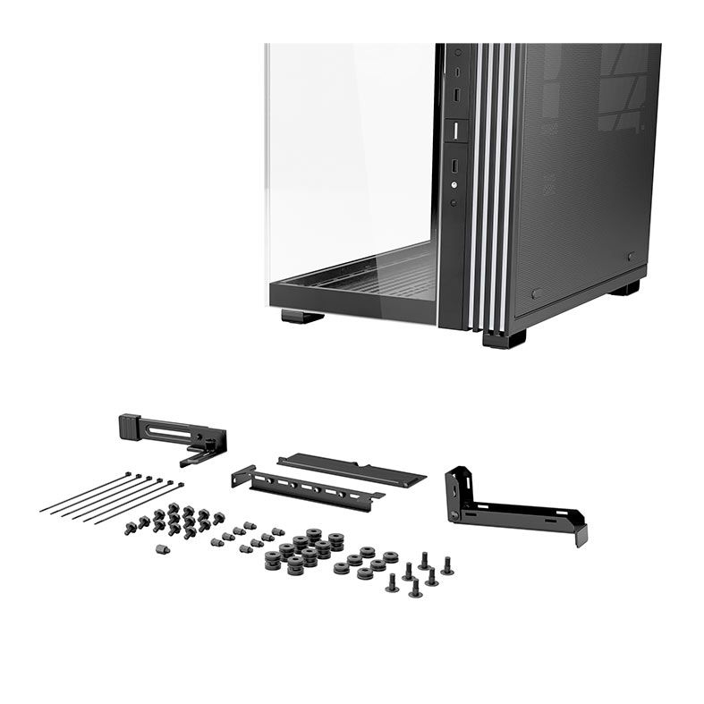 Gabinete Gamer Be Quiet! Light Base 600 LX, ARGB, Mid-Tower, LAteral de Vidro, Com 4 Fans, Preto, BGW67