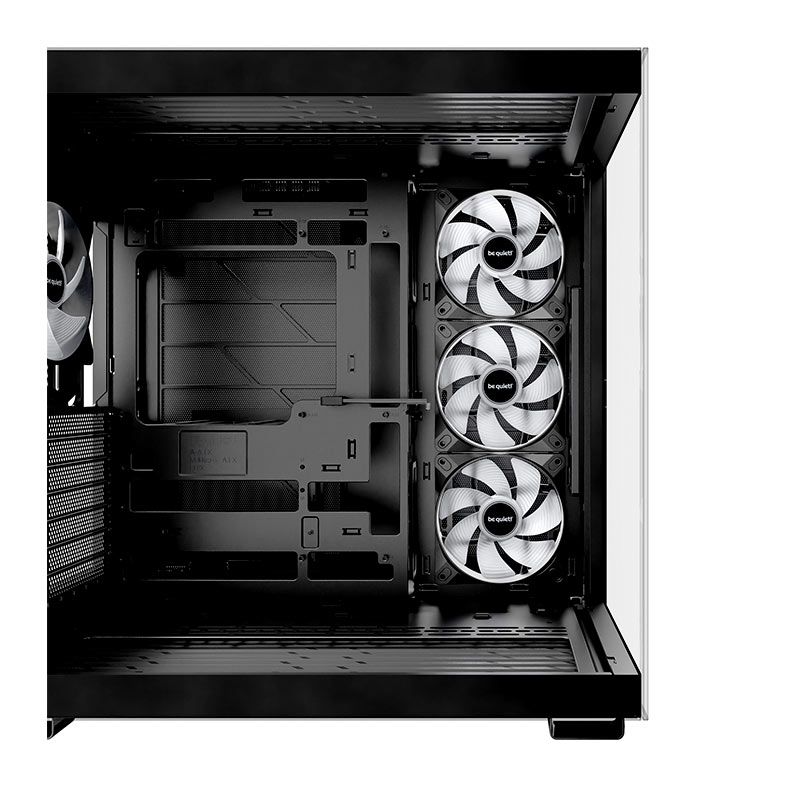 Gabinete Gamer Be Quiet! Light Base 600 LX, ARGB, Mid-Tower, LAteral de Vidro, Com 4 Fans, Preto, BGW67
