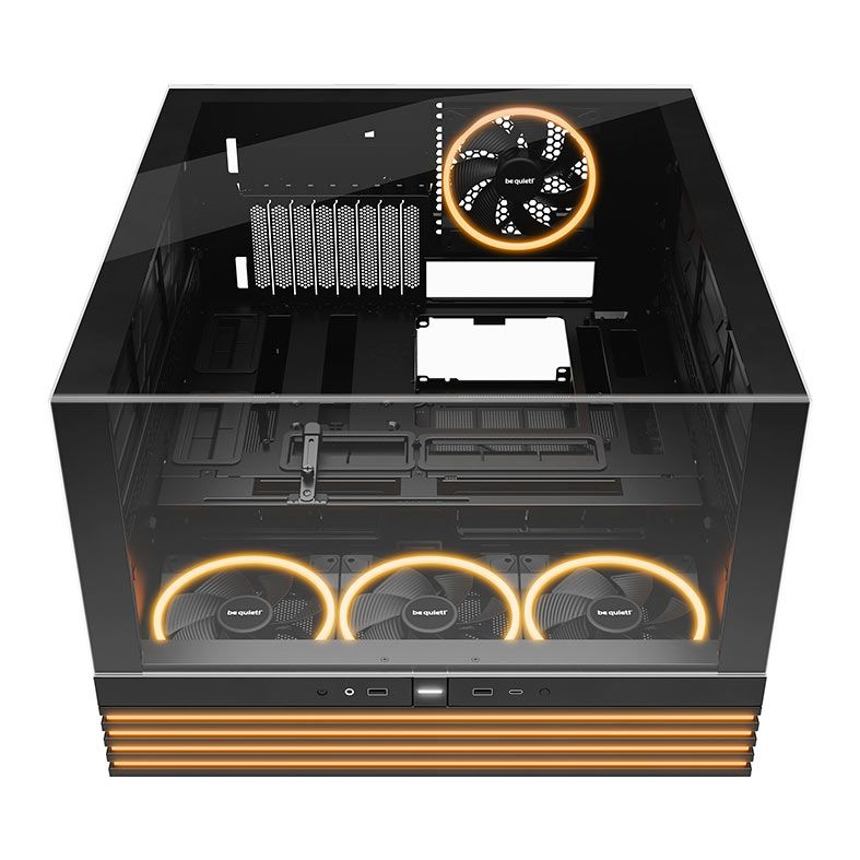 Gabinete Gamer Be Quiet! Light Base 900 FX, ARGB, Full-Tower, Lateral de Vidro, Com 4 Fans, Preto, BGW71