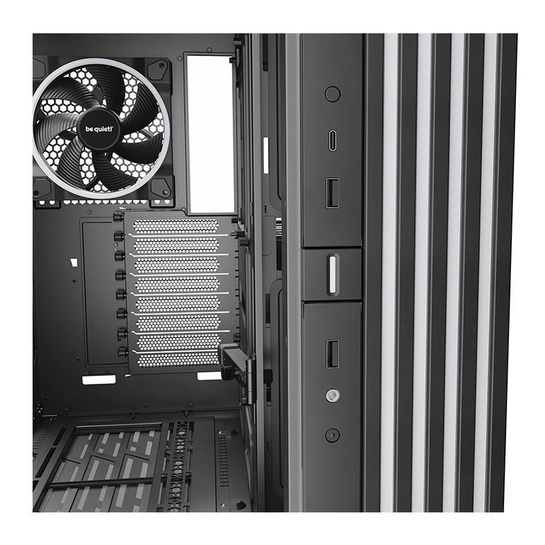 Gabinete Gamer Be Quiet! Light Base 900 FX, ARGB, Full-Tower, Lateral de Vidro, Com 4 Fans, Preto, BGW71