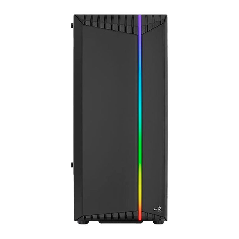 Gabinete Gamer Aerocool Bionic V1, RGB, Mid-Tower, Lateral de Vidro, Com 1 Fan, Preto, BIONIC-G-BK-V1
