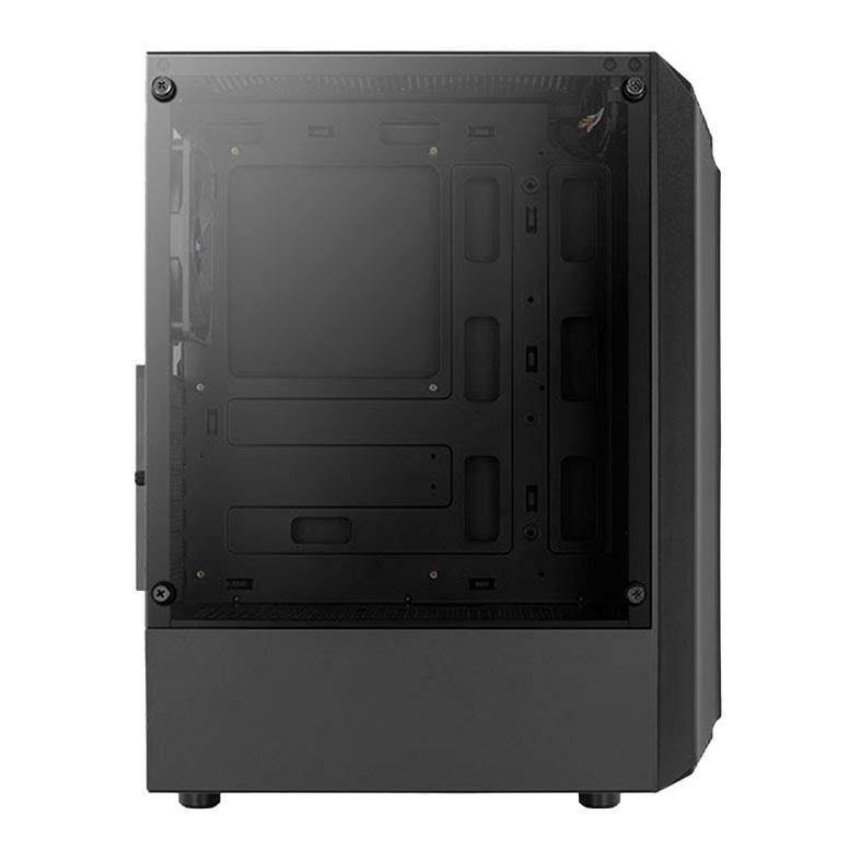 Gabinete Gamer Aerocool Bionic V1, RGB, Mid-Tower, Lateral de Vidro, Com 1 Fan, Preto, BIONIC-G-BK-V1