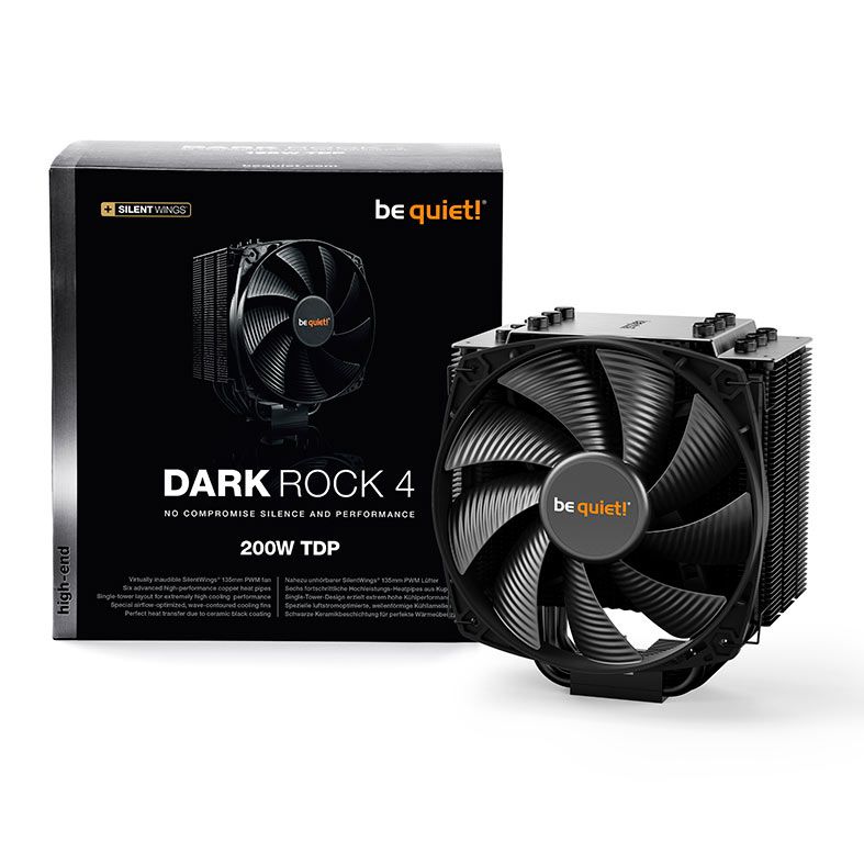 Cooler Para Processador Be Quiet! Dark Rock 4, 135mm, Preto, BK021