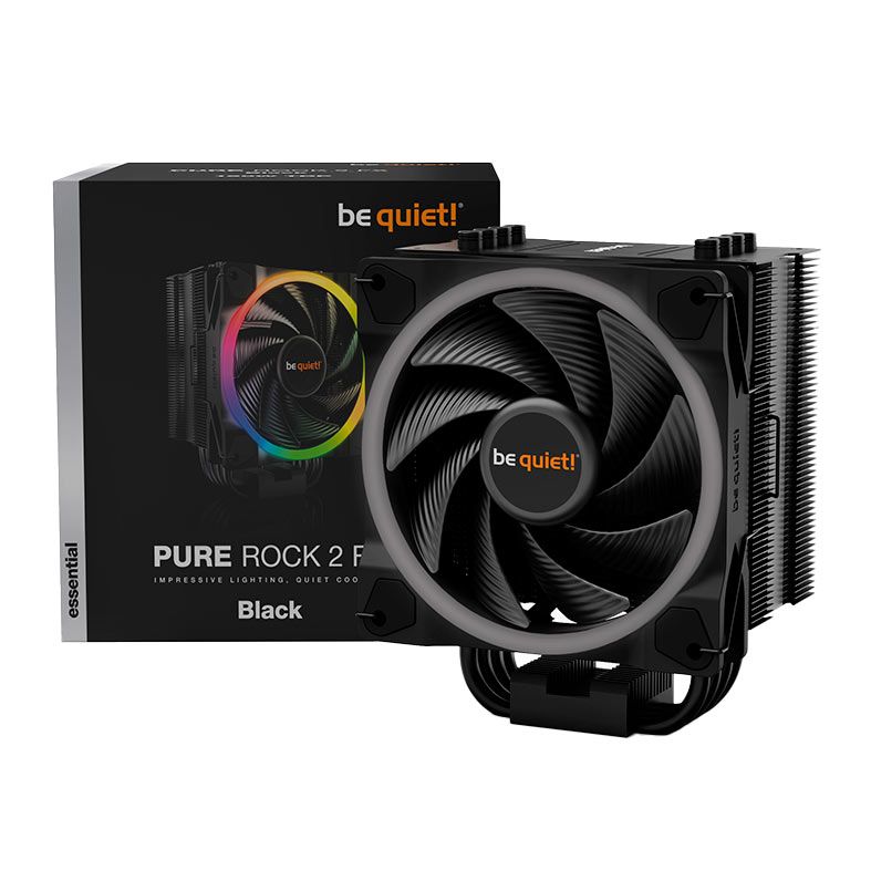Cooler Para Processador Be Quiet! Pure Rock 2 FX, ARGB, 120mm, Preto, BK033