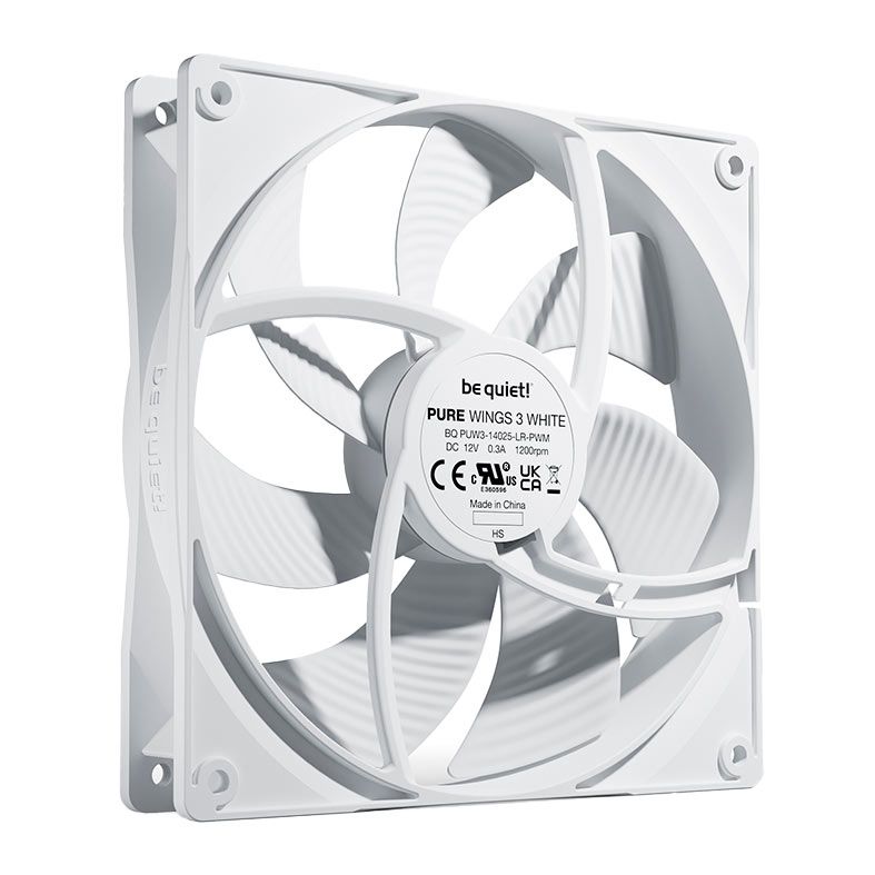 Ventoinha Be Quiet! Pure Wings 3, 1x140mm, Branco, BL112