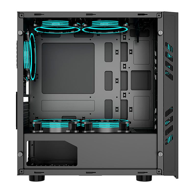 Gabinete Gamer Aigo Black Technology Mini Preto, BLACK-TECHNOLOGY-MINI