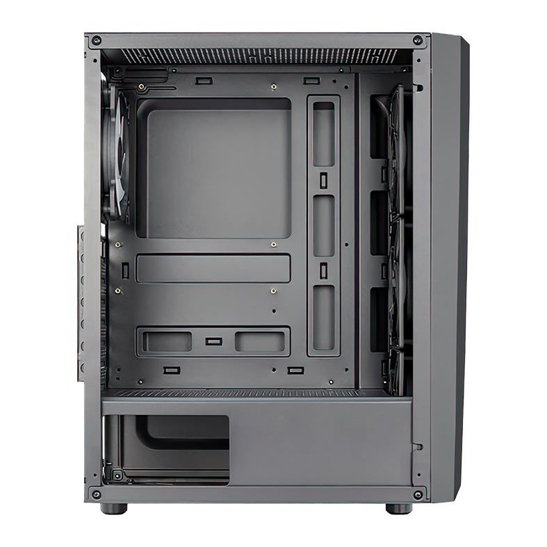 Gabinete Gamer Aerocool Blade, RGB, Mid-Tower, Lateral de Vidro, Com 4 Fans, Preto, BLADE-G-BK-V1