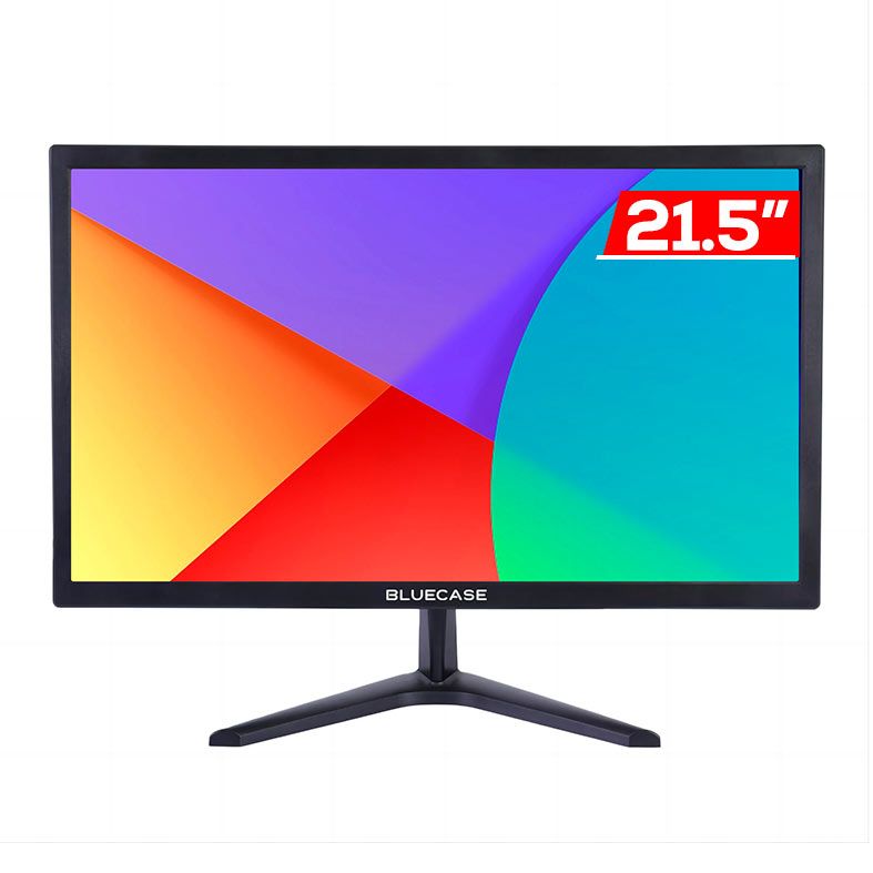 Monitor Bluecase Led, 21.5 Pol, TN, FHD, 75hz, 5ms, HDMI/VGA, Preto, BM22K2HVW