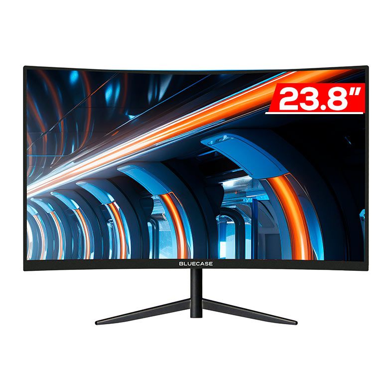 Monitor Gamer Bluecase Optigamer Pro, 23.8 Pol Curvo, VA, FHD, 100Hz, 5ms, HDMI/VGA, Preto, BM24FFH3GC