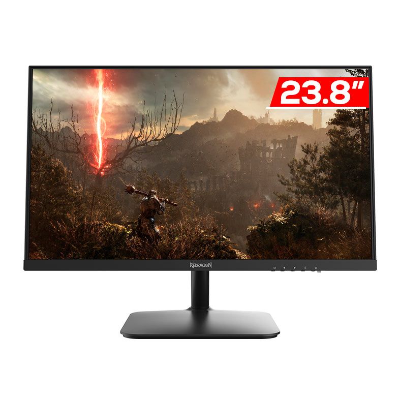 Monitor Gamer Redragon Vaga, 23.8 Pol, IPS, FHD, 5ms, 75Hz, FreeSync, HDMI/DP, BM24V9