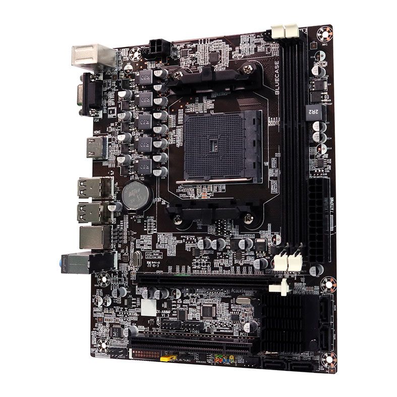 Placa Mae Bluecase A55, DDR3, Socket FM2, M-ATX, Chipset AMD A55, BMBA55-D2HGBLK
