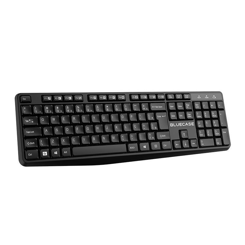 Kit Teclado e Mouse BlueCase BMTW01, 2400DPI, ABNT2, Wireless, Preto, BMTW01-BK
