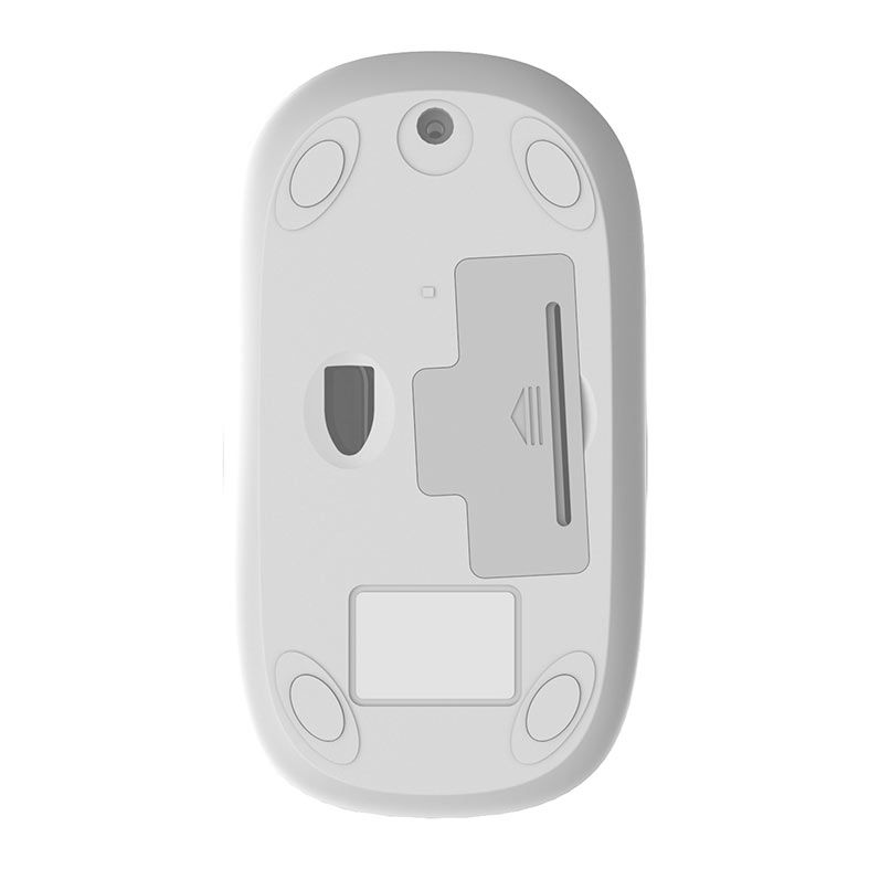 Kit Teclado e Mouse BlueCase BMTW01, 2400DPI, ABNT2, Wireless, Branco, BMTW01-WH