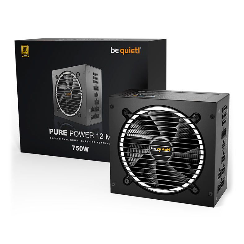 Fonte Be Quiet! Pure Power 12 M, 750W, ATX 3.1, PCIe 5.1, Full