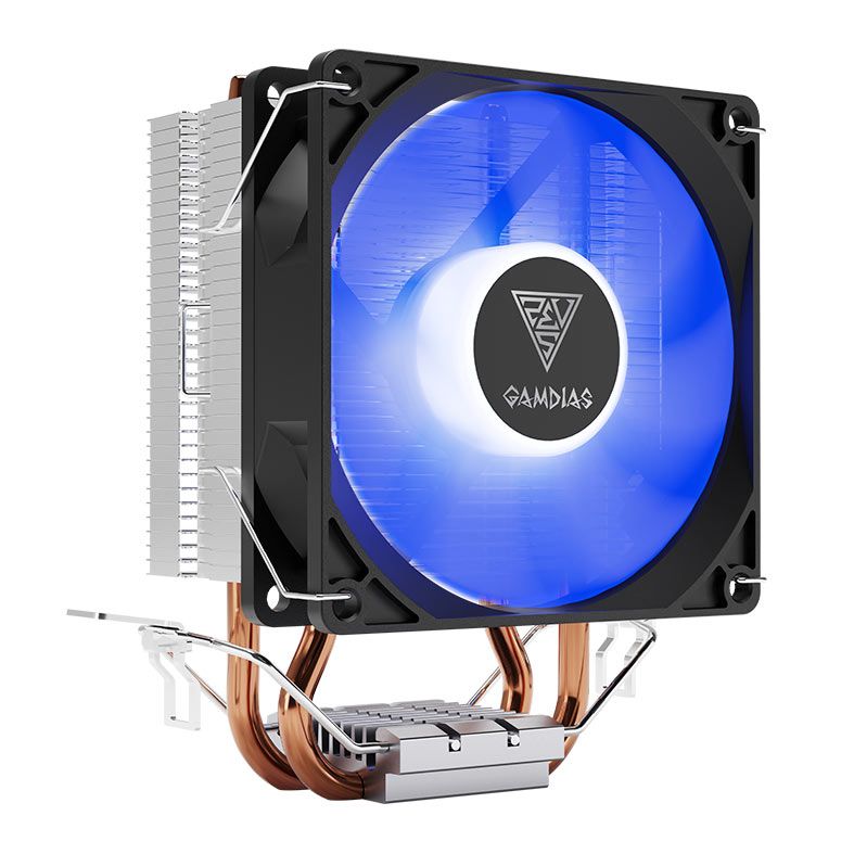Cooler Para Processador Gamdias Boreas E1-210, Led Azul, 92mm, Preto, BOREAS-E1-210-BLUE