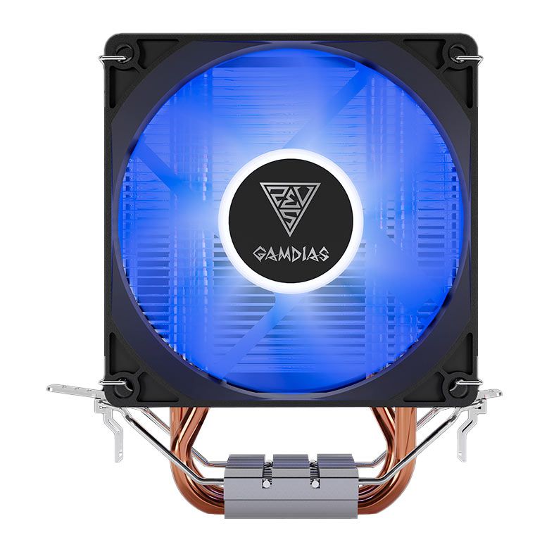 Cooler Para Processador Gamdias Boreas E1-210, Led Azul, 92mm, Preto, BOREAS-E1-210-BLUE