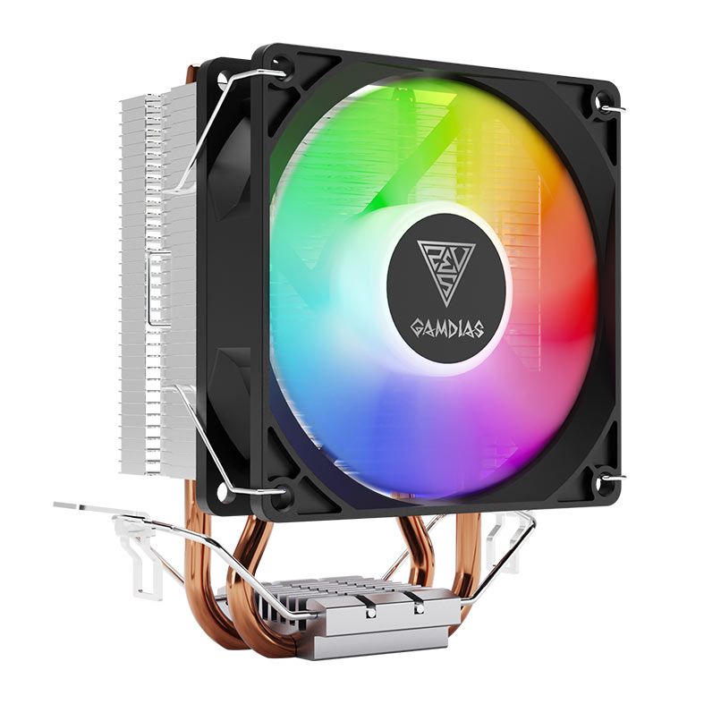 Cooler Para Processador Gamdias Boreas E1-210 Lite, Raindow, 92mm, Preto, BOREAS-E1-210-LITE