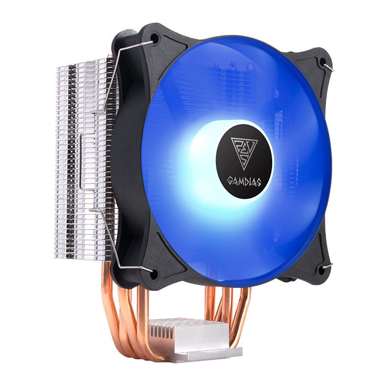 Cooler Para Processador Gamdias Boreas E1-410, Led Azul, 120mm, Preto, BOREAS-E1-410-BLUE