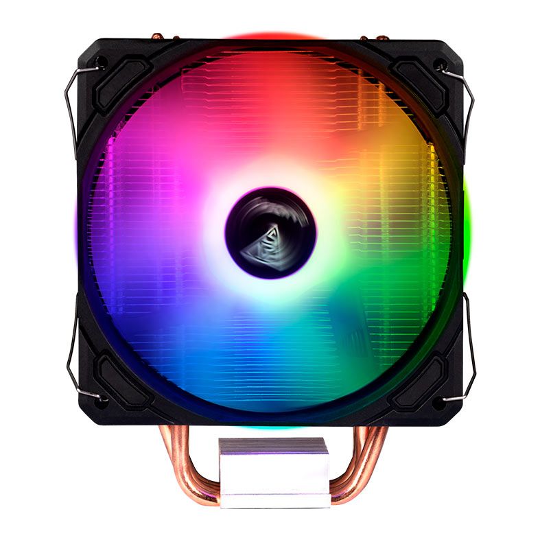 CPU Cooler Deepcool ag400 led lga115*/1700/1200/AMD 120mm 6-led PWM Fan,300-1850rpm,4hp.