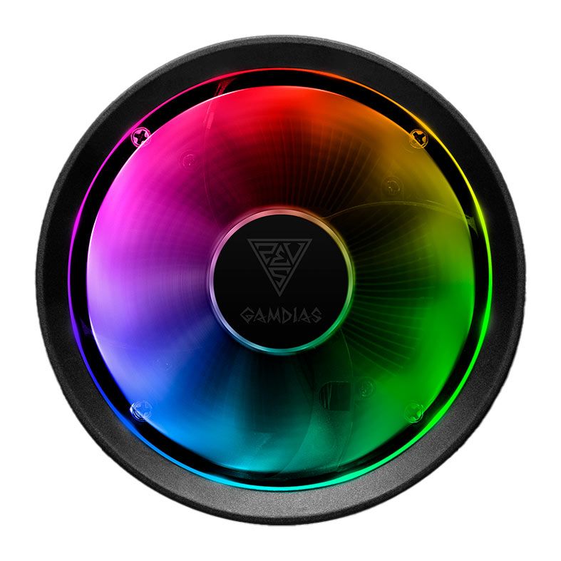 Cooler Para Processador Gamdias Boreas E1L010 , RGB, 120mm, Preto, BOREAS-E1L-010