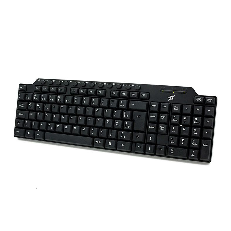 Teclado BRX 8151, ABNT2 Preto, BRX8151