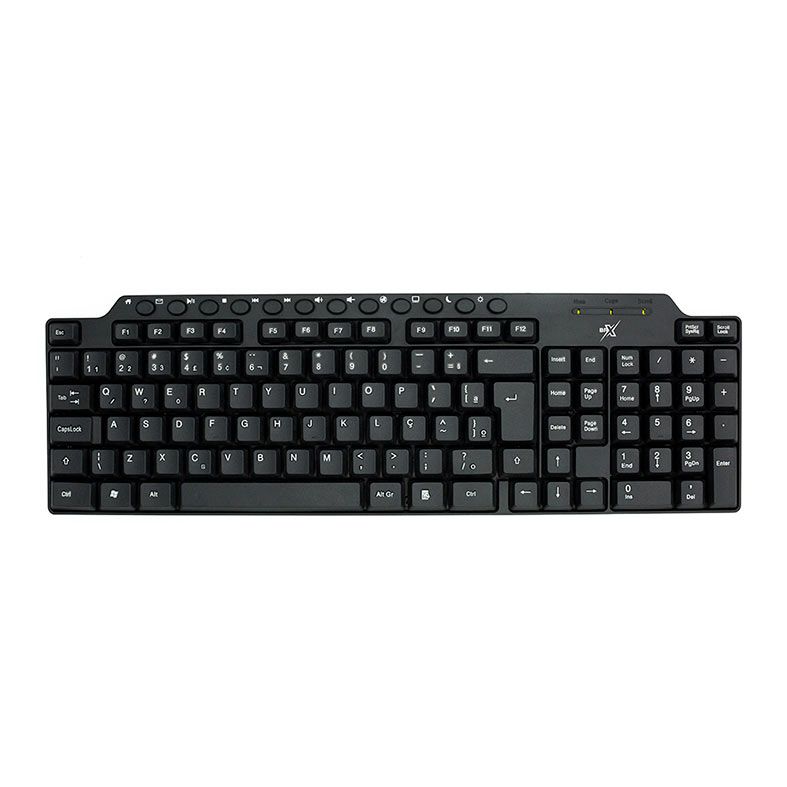 Teclado BRX 8151, ABNT2 Preto, BRX8151