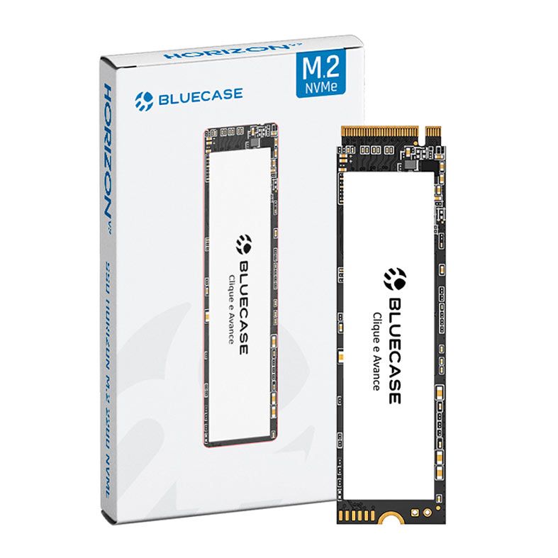 SSD BlueCase Horizon V2, 256GB, M.2 2280, PCIe NVMe, Leitura 1300MB/s, Gravacao 2100MB/s, BS2N20-256G