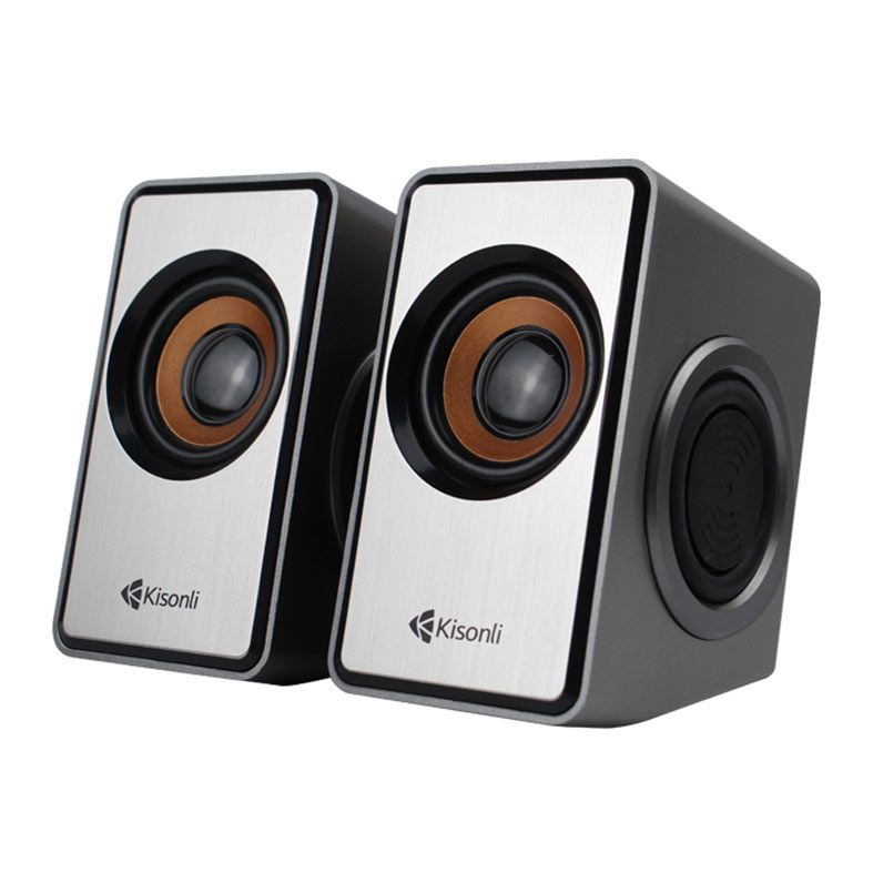 Caixa de Som Kisonli BassStorm T007, 6W, USB, Cinza, BST-T007-BL13