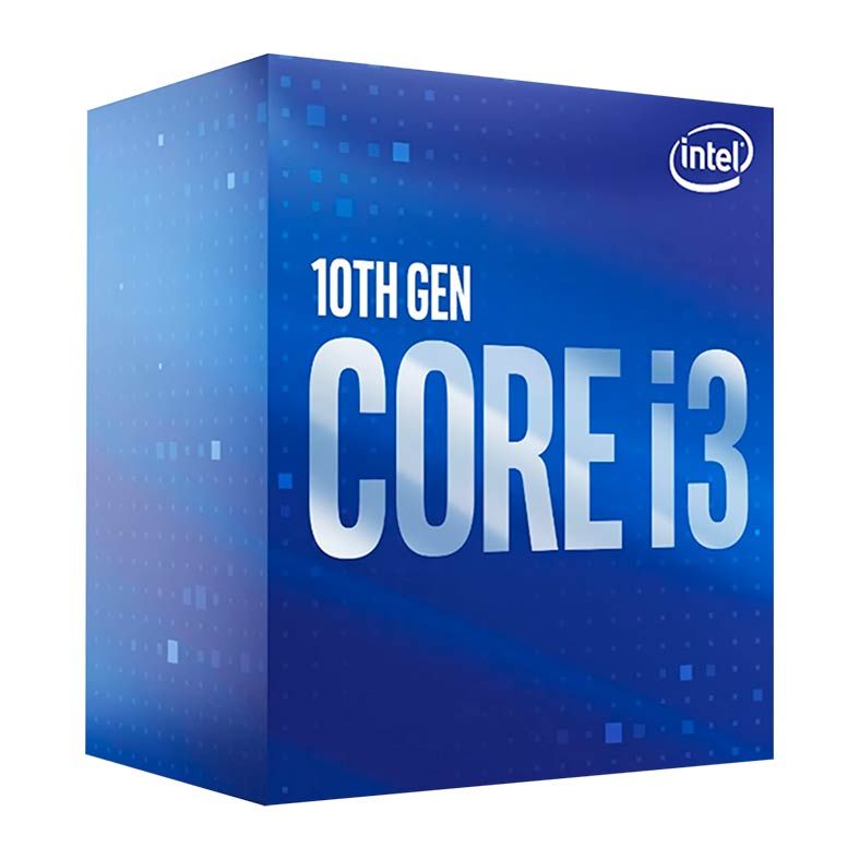 Processador Intel Core i3-10100, 4-Core, 8-Threads, 3.6Ghz (4.3Ghz Turbo), Cache 6MB, LGA1200, BX8070110100-BR