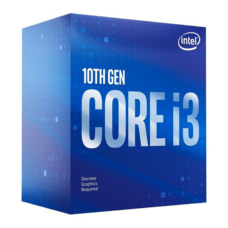 Processador Intel Core i3-10100F, 4-Core, 8-Threads, 3.6Ghz (4.3Ghz Turbo), Cache 6MB, LGA1200, BX8070110100F-BR