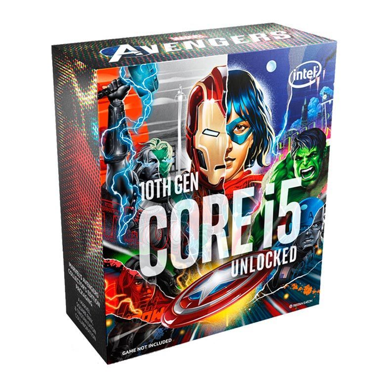 Processador Intel Core i5-10600K Avengers Edition, 6-Core, 12-Threads, 4.1GHz (4.8GHz Turbo), Cache12MB, LGA1200, BX8070110600KA