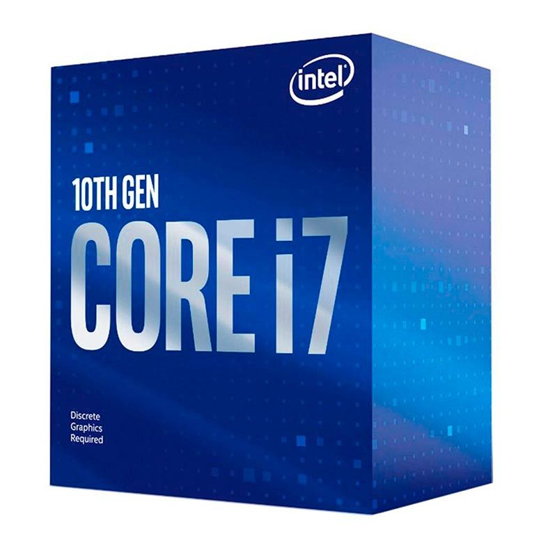 Processador Intel Core i7-10700F, 8-Core, 16-Threads, 2.9GHz (4.8GHz Turbo), Cache 16MB, LGA1200, BX8070110700F-BR