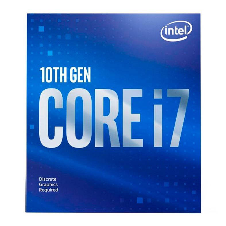 Processador Intel Core i7-10700F, 8-Core, 16-Threads, 2.9GHz (4.8GHz Turbo), Cache 16MB, LGA1200, BX8070110700F-BR