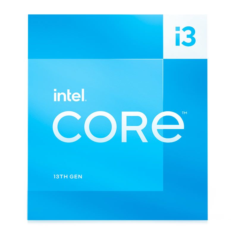 Processador Intel Core I3-13100, 4-Core, 8-Threads, 3.4GHz (4.5GHz Turbo), Cache 12MB, LGA1700, BX8071513100-BR